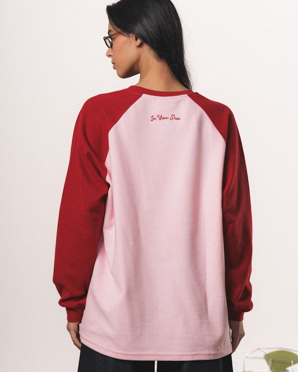 Pink Raglan Oversized Pullover
