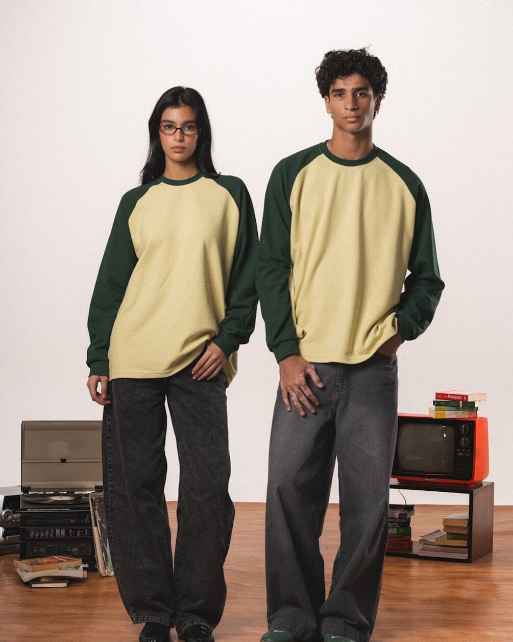 Butter Yellow Raglan Oversized Pullover