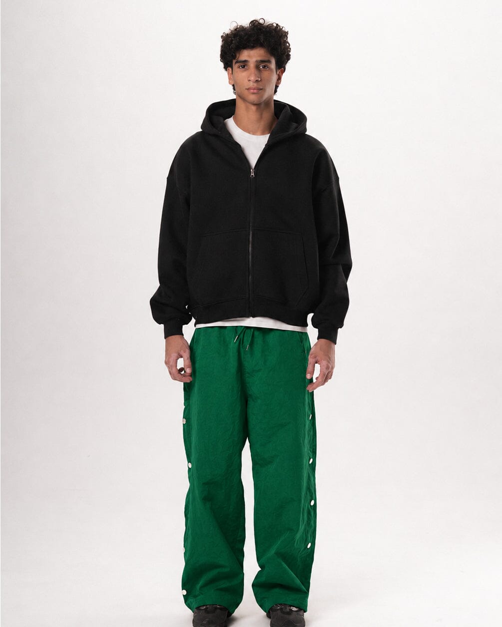 Male Dark Green Track Pants