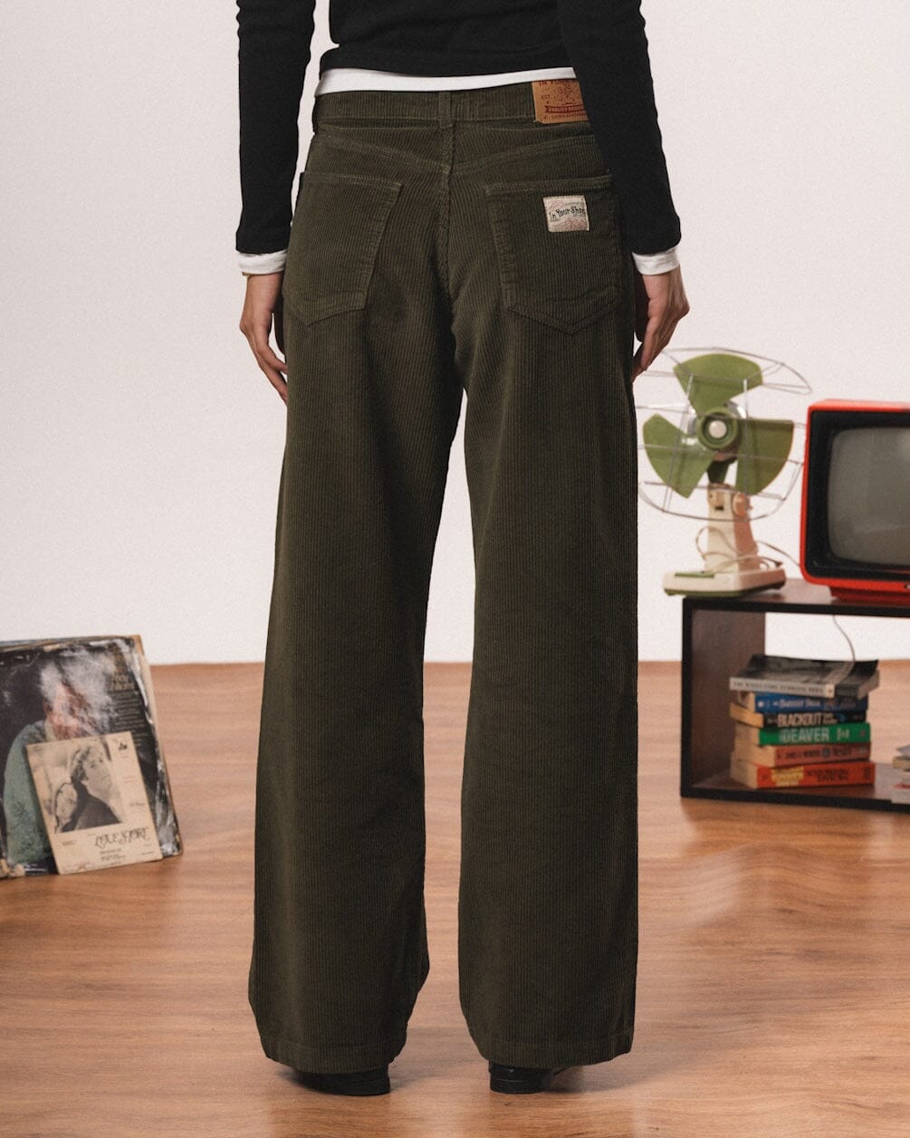 Female Green Corduroy Pants